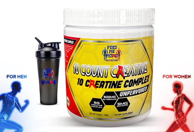 10 Count Creatine | Shaker Bottle