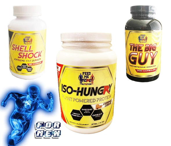 Wake Up Energy | Shell Shock Weight Management | The Big Guy Male Performance Formula  (STACK)